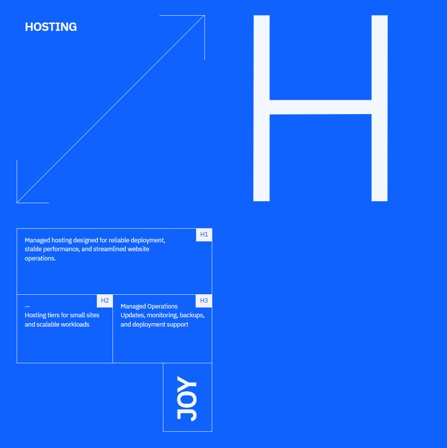 Joy Services hosting platform